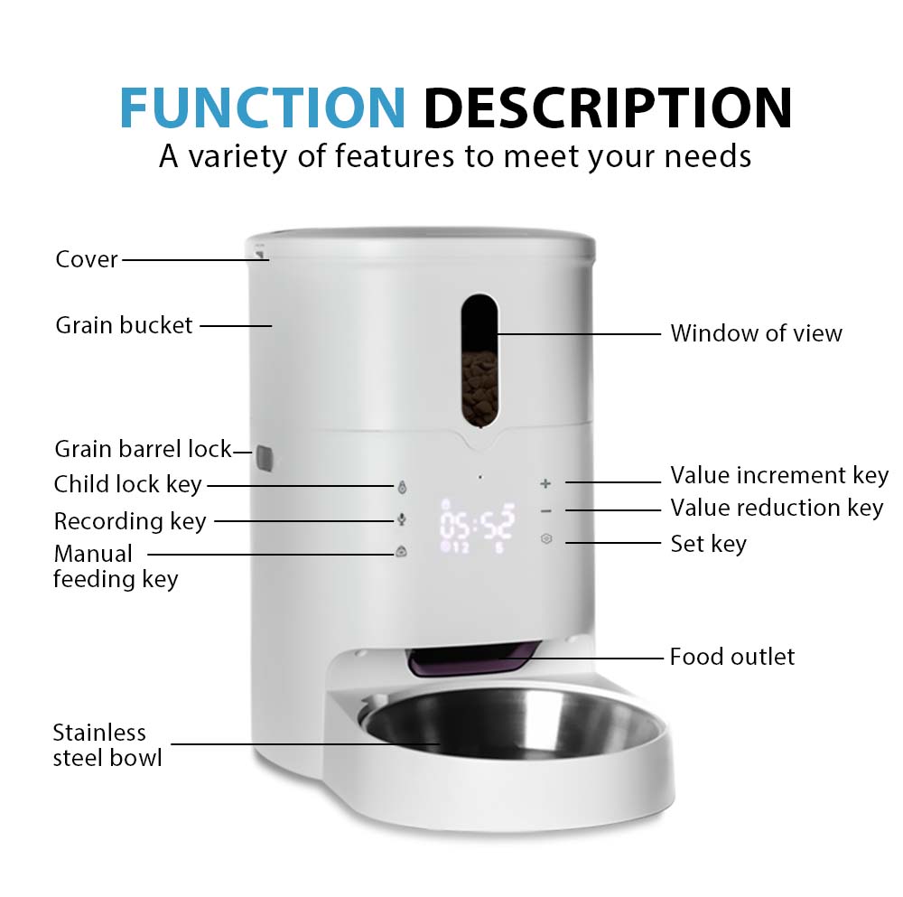 Arf pets automatic outlet pet feeder manual