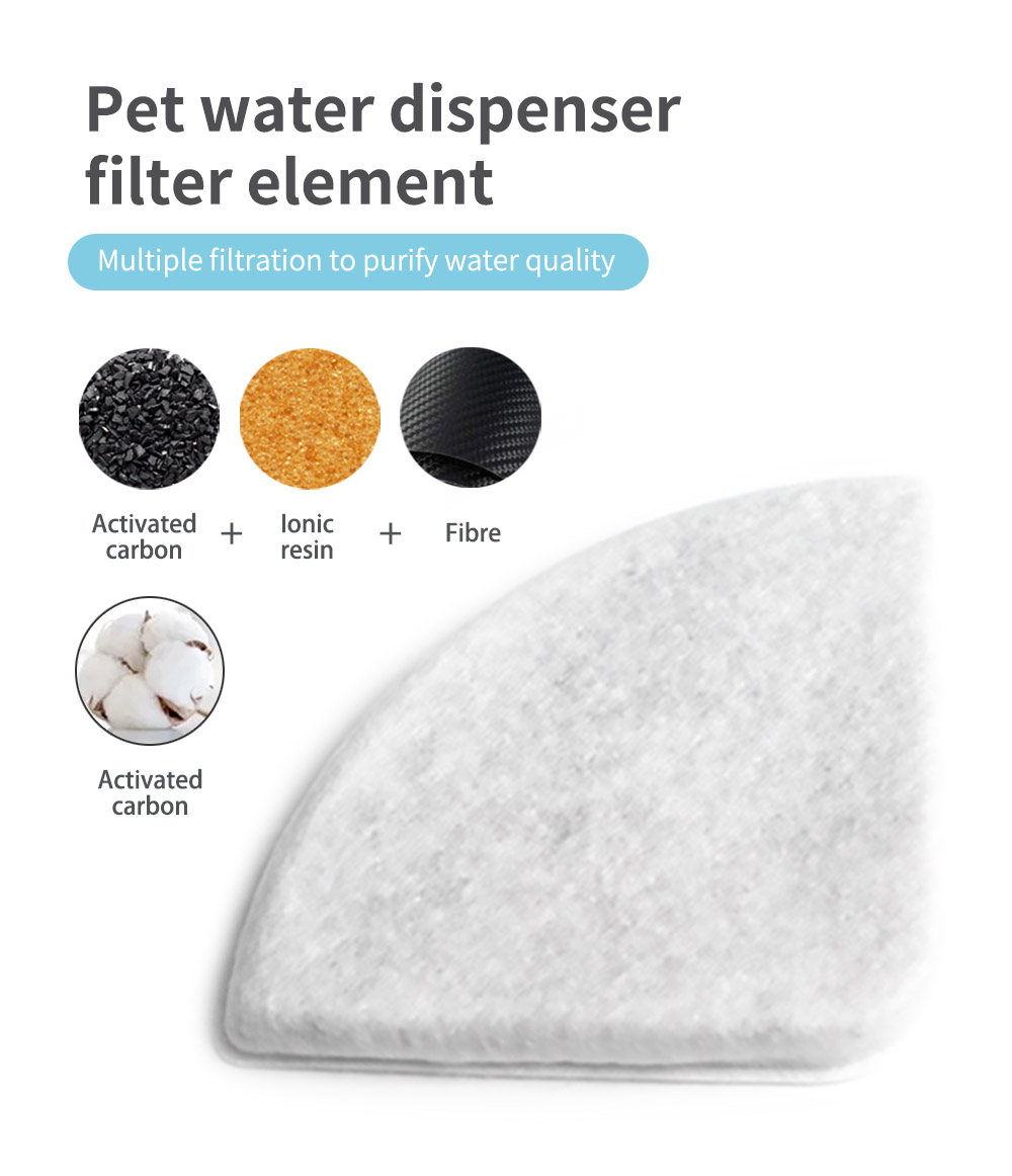 pet water fountain filters material